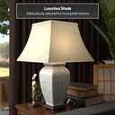 Red Lantern Ivory Vines Porcelain Lamp