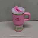 STANLEY Quencher H2.0 Tumbler with Handle and Straw 20 oz | Flowstate 3-Position Lid | Cup Holder Compatible for Travel | Insulated Stainless Steel Cup | BPA-Free | Peony