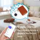 Air Tracker Tags-4 Pack, Bluetooth Tracker Works with Apple Find My APP (iOS Only, Not for Android), Keys Finder, Item Locator for Keys, Luggage, Backpack, Replaceable Battery