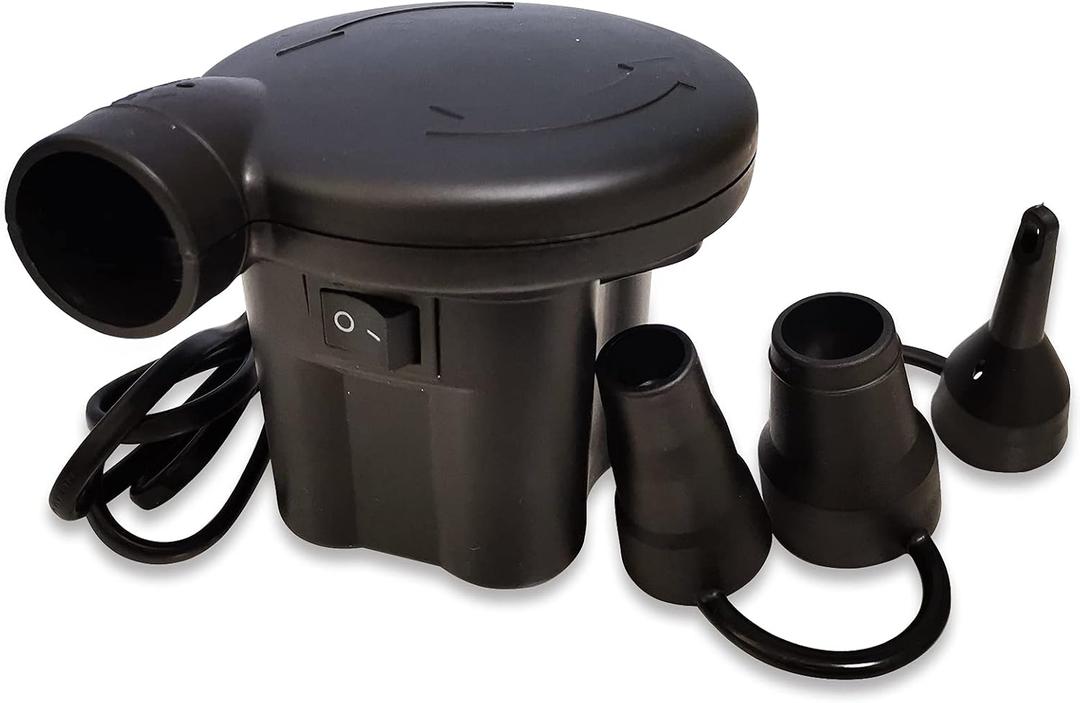 Electric Air Pump for Inflatables Air Mattress Pump with 3 Nozzles Inflator Deflator Quick Air Pump for Air Mattress Beds Pool Toys Raft Boat Swimming Rings AC 110V