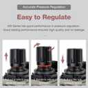 SNS 1NPT Compressed Air Filter Regulator Piggyback Combo, Semi-auto Drain, 5 Micron Brass Filter, Gauge and Bracket, Poly Bowl with Metal Guard AW5000-N10A