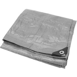 Performance Tool W7004 Heavy Duty Tarp for Camping and Weather Protection, Silver, 8 x 10 feet