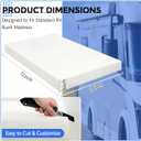 Novabright 75''x30''x3'' Rv Bunk Mattress, Upgraded 2.5 High Density, 72" x 28" x 3"