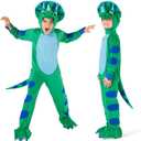 Morph Triceratops Costume For Kids, Toddler Dinosaur Costumet-Rex Dress Up (4-6 Years)