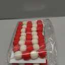 XmasExp Pom Pom Garland Decorations - Large Red Felt Ball Garland for Mantle, Indoor Home Decor, Christmas Tree Ornaments, Kids Room and Party Hanging Decor,13 Ft. (Red, 1.57")