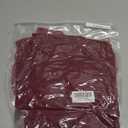 Little Bitty Girls Long Sleeve A-Line Sparkle Tulle Dress, Mock Neck Detachable High Low Mesh Skirt with Pockets Burgundy, 4-5Y