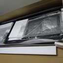 PRAISUN 66 Inch L Shaped Computer Desk with Power Outlets and LED Lights, Home Office Desk with Fabric Drawers and Print Stand, L Shape or Long Set up, Monitor Stand, Mesh CPU Stand, Grey