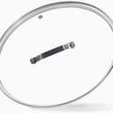 12 InchTempered Glass Lid, Cooking Pot Lid with Stainless Steel Handle for Pots,Pans and Skillets (12 Inch)