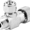 Needle Valve for Aquarium System CO2 Regulator Bubble Counter Fish Accessory (01# Single Head Micro-metering Valve for Gauge)
