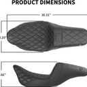 HI-LINE Gel Touring Seat for Harley Touring 2008-2023
