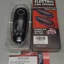 One Touch Electric Can Opener Fits All Can Sizes, Electric Can Openers for Kitchen Food Safe with Smooth Edge, Kitchen Gadgets Battery Operated Can Openers for Seniors, Arthritis and Chef（Black)