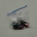 Kesell 2Pack Glass Roller Bottles 50ML Gradient Red Deodorant Bottle with Opener Refillable Glass RollerBall Deodorant Container for Essential Oils, Perfume (Black Lid)