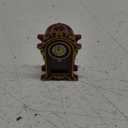 Mini Vintage Clock Ornament Dollhouse Furniture Accessories Miniature Pendulum Clock Tabletop Clock for Home Living Room Mantel Decor