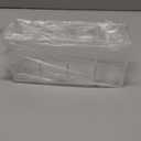 QPEY Large Acrylic Pen Holder 4 Compartments,Clear Pen Holder Organizer Makeup Brush Holder for Office Desk Accessories,Cosmetic Brush Storage Box,Dorm,Bathroom,Kitchen (Clear)