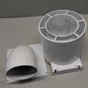 Dryer Vent Cover 4 inch with UV RESISTANT - Outdoor Dryer Vent Cover Natural Energy Saving, Dryer Vent Seal for Home Exterior (White)