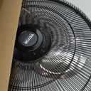 VEVOR Industrial Pedestal Fan, 18 Inch 90-Degree Oscillating Fan, Height Adjustable Standing Fans with 3 Adjustable Speeds, High Power Floor Fans for Office, Black