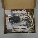 4 Pack Electric Christmas Window CandlesGold Base with 7W C26 Bulbs, Dusk-to-Dawn Auto Sensor, Turns On in Dark - Off in Light