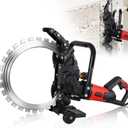 16" Toroidal Electric Concrete Ring Saw 5500W, 110V, Wet/Dry Cutting with Water Pump, Max Depth 11.8", for Concrete, Bricks, Rebar, and Marble High Power Diamond Cutter