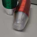 Zhehao 100 Pcs 9 oz Rimmed Plastic Cups Clear Wine Glasses Heavy Duty Cocktail Cups for Wedding Birthday Holiday Party Reception(Red, Green)