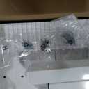 JOY worker Small Electric Standing Desk, 35" x 25" Height Adjustable Desk with Built-in Monitor Stand & Storage Drawer, White Sit Stand Table with 2 Hooks for Home Office