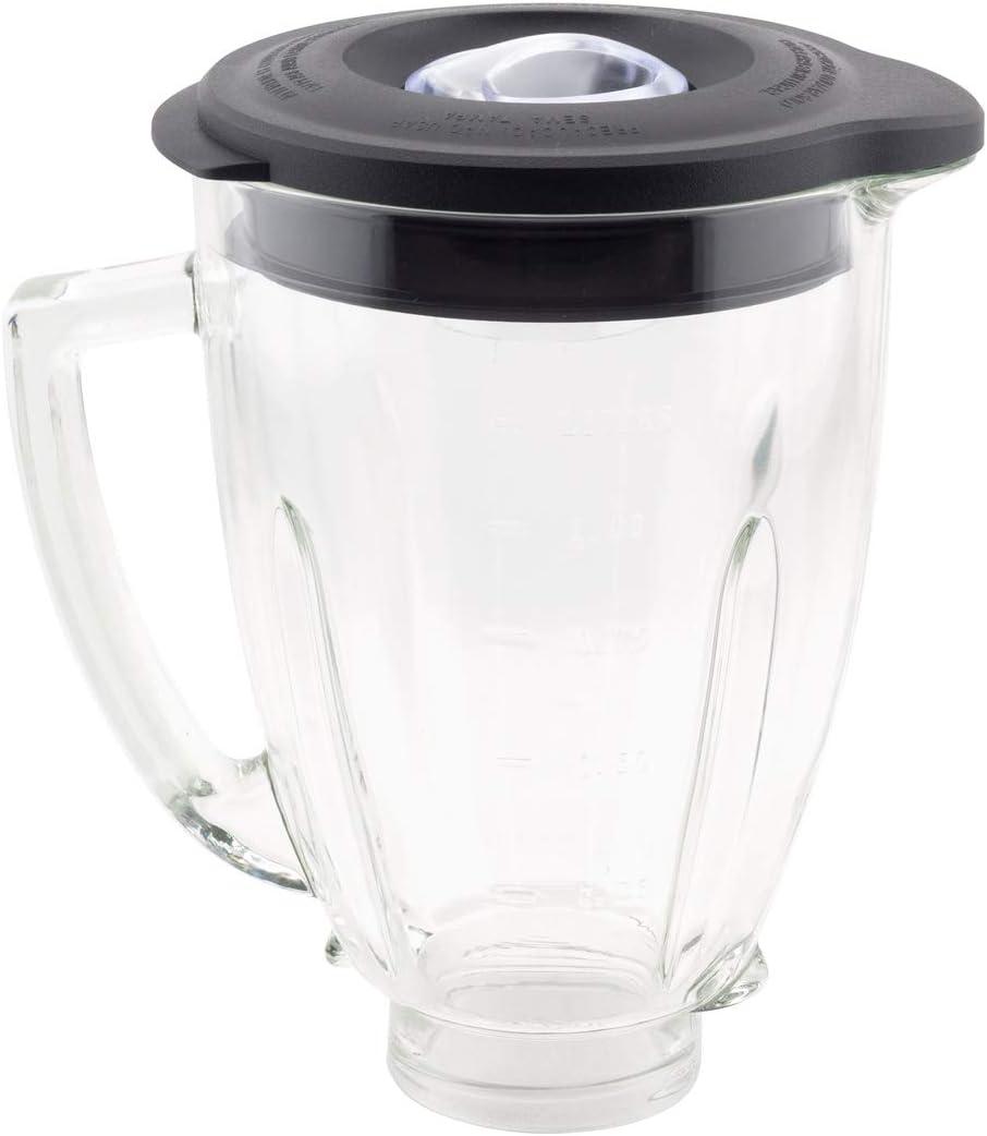 6-Cup Glass Jar Replacement Part 124461, Includes Lid, Compatible with Oster Classic Series Blender