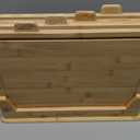 14.56"L x 11"W Bamboo Cutting Board Set of 4 - Wood Cutting Board Set with Holder, Chopping Boards Set with Food Icons, Juice Groove - Ideal for Meat, Fish, Bread, Vegetable, Fruit Chopping