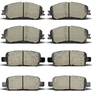 D905 D1737Front Rear Ceramic Brake Pads Compatible with 2014-2020 Nissan Rogue 2 Row Seating Models