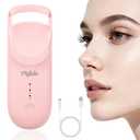 Heated Eyelash Curler, Mini Electric Eyelash Curler for Women with 5s Fast Heating & 24H Long-Lasting Curl, 2-Level Temp Control, Anti-Burn Silicone Pad, Portable Type-C Charging
