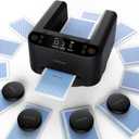 Automatic Card Dealer Machine Rotating 360 for Playing Cards 2/1/4 Decks USB Rechargeable Card Dealing Machine,Connect 4 Wireless Remotes for Texas Holdem Uno Card Game