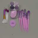 Makeup Brushes 22 Pcs Makeup Kit,Foundation Brush Eyeshadow Brush Make up Brushes Set (Purple, 22 Piece Set Large)