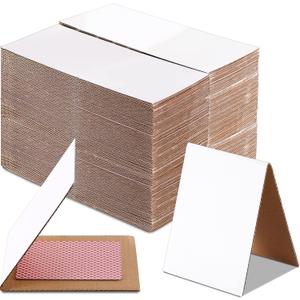 Lewtemi 4. 5 x 3. 5 Inches 200 Pack Folded Trading Card Shipping Protectors Trading Card Packaging Cardboard Mailing Protector for Protecting Sports Supplies