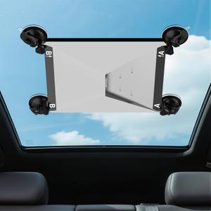 Enhanced Starlink Mini Mount - Locking Suction Cup with Anti-Shake Tech, No Assembly for Car/RV/Boat, 3s Install/Remove on Sunroof/Windows, Scratch-Resistant Starlink Mini Accessories