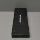 abucow 65% Mechanical Gaming Keyboard, Black Switch Wired Compact Keyboard with Blue Backlight, Swappable White Keycaps, for Windows/Mac