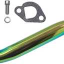 Exhaust Header Pipe for Predator 196cc 212cc GX160 GX200 Go Kart DuroMa* 7Hp Tillotson 212 for Manco Yerf Dog Go Kart (Exhaust Pipe with Female Threaded 2)