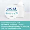 TUCKS Medicated Cooling Pads, 100 Count  Pads with Witch Hazel, Cleanses Sensitive Areas, Protects from Irritation, Hemorrhoid Treatment, Medicated Pads Used By Hospitals