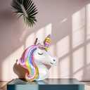 Unicorn Birthday Party Decorations for Girls,6th Birthday Party Balloon Set with Happy Birthday Banner,Foil Balloons Large Unicorn Balloons and Heart and Star Baby Shower Party Supplie (Number 6)