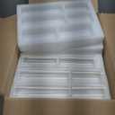 Shihanee 60 Pcs Pillar Candles and Glass Cylinder Vases Clear Cylinder Holders for Slim Pillar Candles Table Decoration (Ivory White)