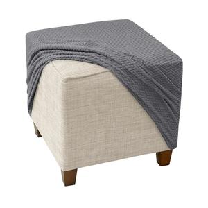 Square Ottoman Cover, Stretch Foot Stool Covers, pouffe Cover Square Protector, Detachable Footstool slipcover Ottoman Covers(F6,65x65cm)