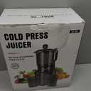 Juicer Machines with 5.8" Large Chute, 2-in-1 Cold Press Juicer for Whole Vegetables Fruits 400W, Masticating juicer Easy to Clean Juice Extractor Machine for Making Nut Mike, Juice, Premium Gray