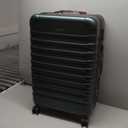 LIGHT FLIGHT Luggage Sets, 3 Piece Durable Suitcase Set with Spinner Wheels, 3 Pcs Hard Shell Lightweight Luggage with TSA Lock, Large Checked Travel Suitcases, 20/24/28 Inch,Green/Brown