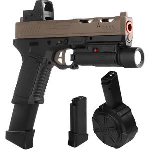 Gel Toys X8,Upgrade Version for X2 Full Auto Gel Toys with Goggles and Drum,for Christmas Easter Outdoor Games, Ages 14 Years Old and up and Adults,Sandy