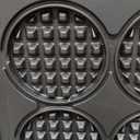 Dash Multi Mini Waffle Maker - Makes Four Waffles at Once for Family Breakfasts - Dual Nonstick Heating Plates & Easy-Release Surface - Compact & Fast-Heating - Graphite