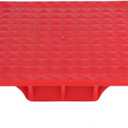 ABS Off Road Base Lifting Jack Surface Pad in Red Color to Alleviate Jack Hoisting Sinkage Suitable for Most High Lifting Jacks with Serrated Teeth and Drilled Hole for