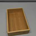 Bamboo Kitchen Drawer Organizer, Wooden Storage Box for Utensil Organizer Silverware Tray Cutlery Holder Flatware Containers - Multi-Use Deep Drawer Dividers Organizer for Bathroom, Jewelry (9"6"2.5")