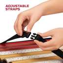 Christmas Wrapping Paper Organizer Storage, with Straps & Pockets, Gift Wrap Organizer Bag for Christmas Decorations, Fits Upto 24 Rolls, Underbed Storage for Holiday Decoration, (Gray)