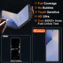 Ferilinso [Auto Dust Install] 3 Pack Inside Screen Protector for Samsung Galaxy Z Flip 7 [Phone Case Friendly], with 3 Pack Back Tempered Glass Film Accessories