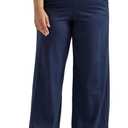 Lee Womens Ultra Lux Comfort Any Wear Wide Leg Pant (10 Long, Emperor Navy)