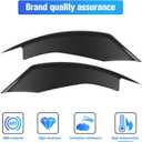 Front Bumper Fog Light Vent Trim Ford Mustang AccessoriesFront Fog Light Eyelid Trim Cover for Ford Mustang 2018-2023, Black