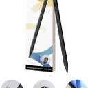 eiP Pencil 2 for iPad 2024-2018, Magnetic, 0.1mm Precise, 2X Durable Tips, Palm Rejection Stylus for iPad 10/9/8/7/6th Gen, iPad Pro 12.9/11/13" M4, iPad Air 3/4/5 M2, iPad Mini 5/6/7, Black