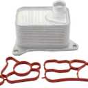 Engine Oil Cooler with Gasket for Audi A3 A4 A5 A6 Quattro RS3 A7 Sportback A8 Q3 Q5 Q7 Q8 TT, VW Aeteon GTI Golf R Beetle Cabrio